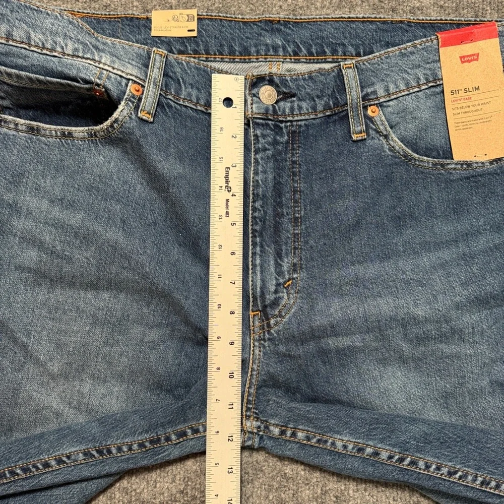 Levi's 511 Slim Jeans Levi's Ease Stretch Denim Blue Jeans NWT‎ 38x30